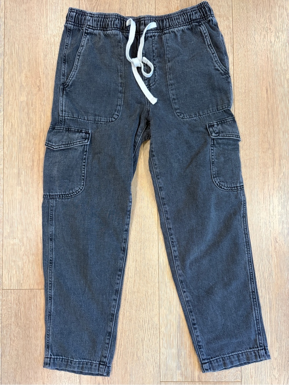 GAP Denim Easy Jean Cargo Joggers Black Wash XS